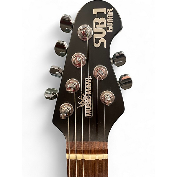 Used Ernie Ball Music Man SUB 1  Black Solid Body Electric Guitar