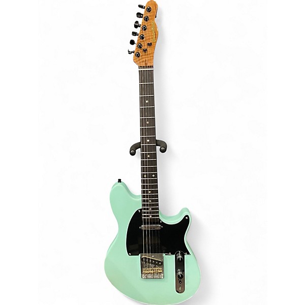 Used Custom Build WOLFE SATIN Seafoam Green Solid Body Electric Guitar