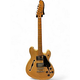 Used 2021 Squier Classic Vibe Starcaster Natural Hollow Body Electric Guitar