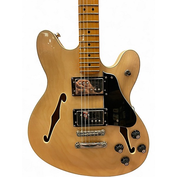 Used 2021 Squier Classic Vibe Starcaster Natural Hollow Body Electric Guitar