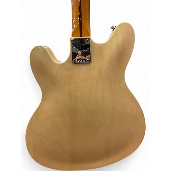 Used 2021 Squier Classic Vibe Starcaster Natural Hollow Body Electric Guitar