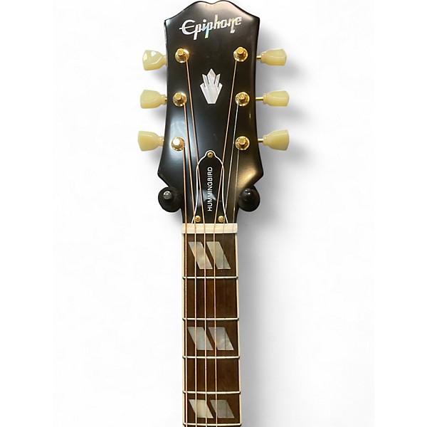 Used Epiphone HUMMINGBIRD MASTERBUILT Cherry Sunburst Acoustic Electric Guitar
