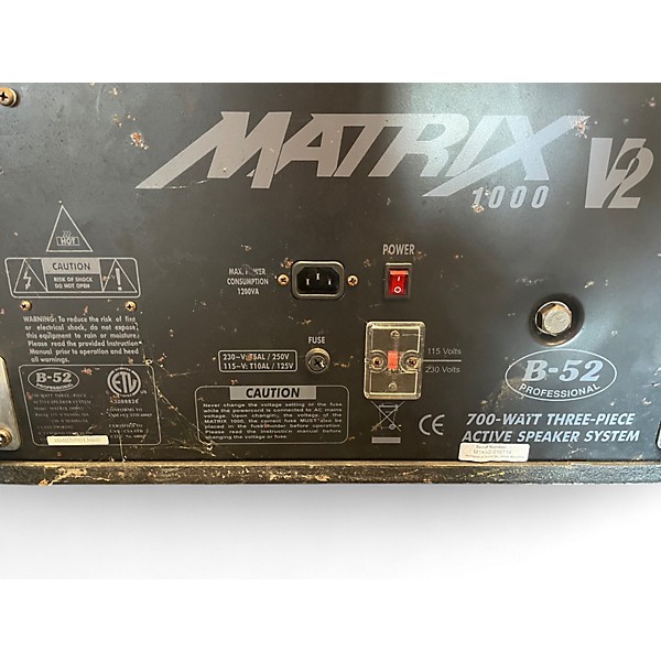 Used B-52 Matrix 1000 V2 SUB AND PAIR  Unpowered Speaker