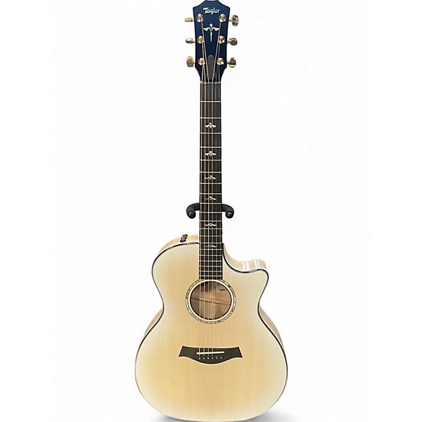 Used Taylor 614CE 50th Anniversary LTD White Edgeburst Acoustic Electric Guitar