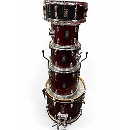 Used Yamaha 5 Piece Rydeen Wine Red Drum Kit