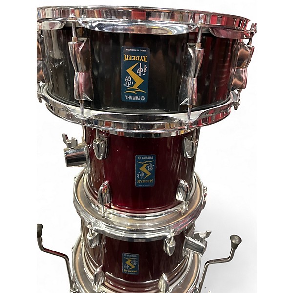 Used Yamaha 5 Piece Rydeen Wine Red Drum Kit