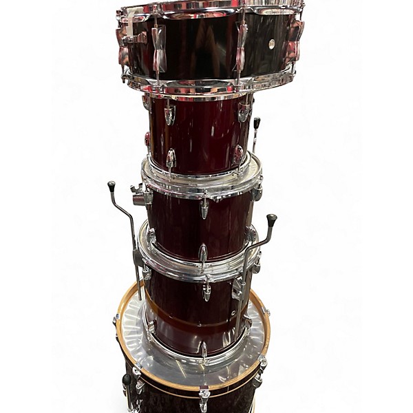 Used Yamaha 5 Piece Rydeen Wine Red Drum Kit