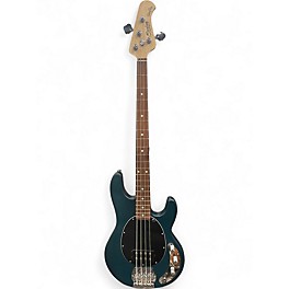 Used Sterling by Music Man StingRay Ray4 Blue Satin Electric Bass Guitar