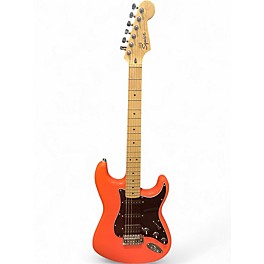 Used Squier Sonic Stratocaster Tehetian Coral Solid Body Electric Guitar
