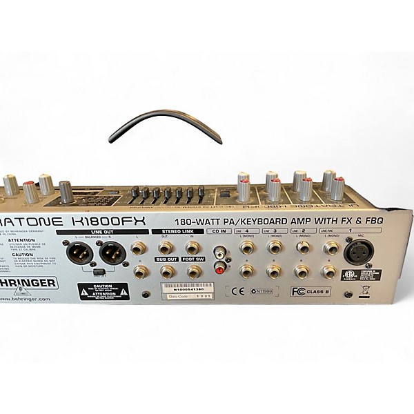 Used Behringer K1800FX 180W Keyboard Amp