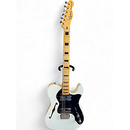 Used Squier Classic vibe 1970 deluxe telecaster Olympic White Hollow Body Electric Guitar