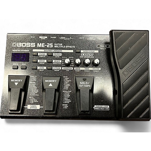Used BOSS ME25 Guitar Multi Effect Processor | Guitar Center