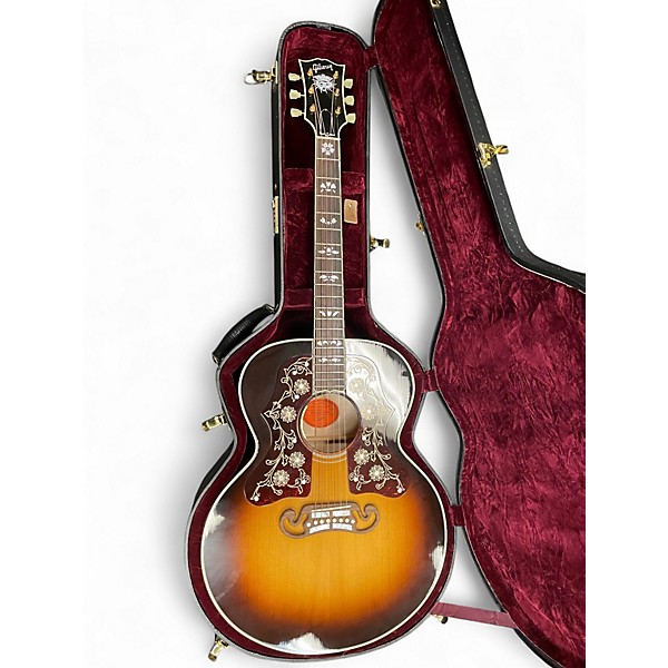 Used 2017 Gibson Bob Dylan SJ200 Players Edition Vintage Sunburst Acoustic Electric Guitar