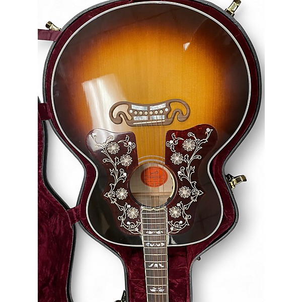 Used 2017 Gibson Bob Dylan SJ200 Players Edition Vintage Sunburst Acoustic Electric Guitar