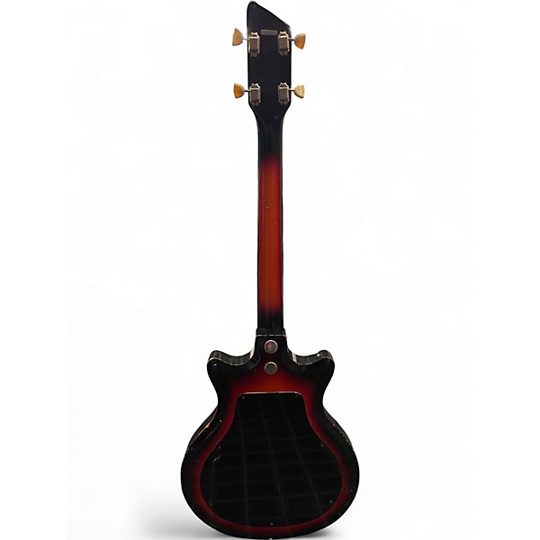 Vintage 1963 Airline Pocket Bass 2 Color Sunburst Electric Bass Guitar