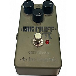 Used Electro-Harmonix Green Russian Big Muff Pi Fuzz Effect Pedal