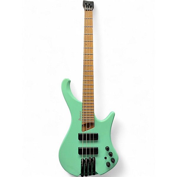 Used Ibanez EHB1000 - 4-String Ergonomic Headless Bass Matte Sea Foam Electric Bass Guitar