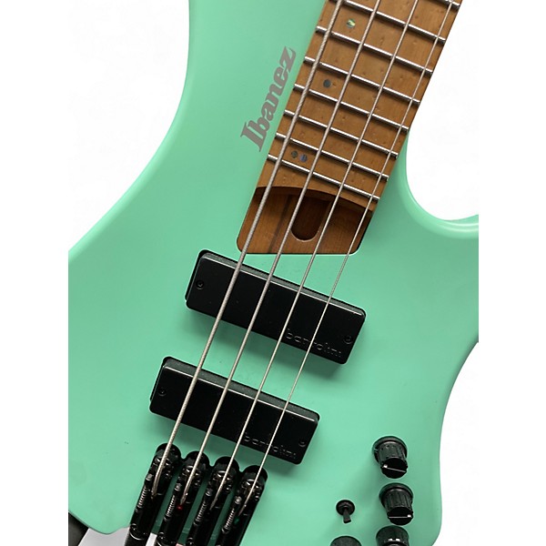 Used Ibanez EHB1000 - 4-String Ergonomic Headless Bass Matte Sea Foam Electric Bass Guitar