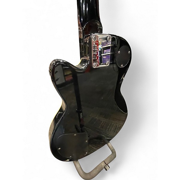 Used DeArmond M66 Black Solid Body Electric Guitar