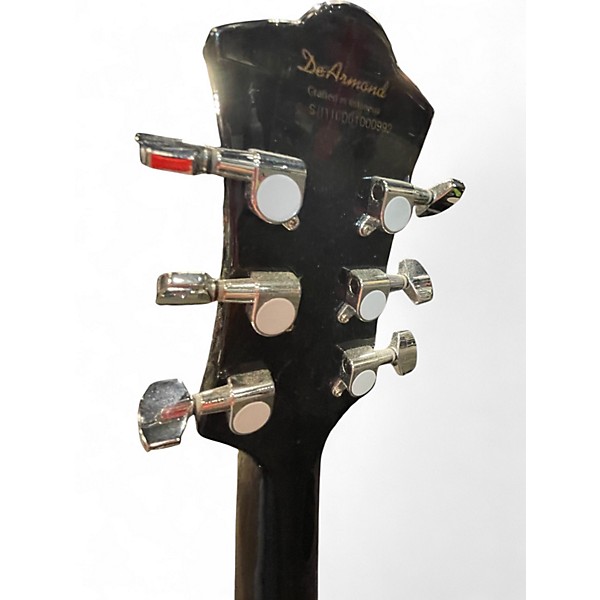 Used DeArmond M66 Black Solid Body Electric Guitar