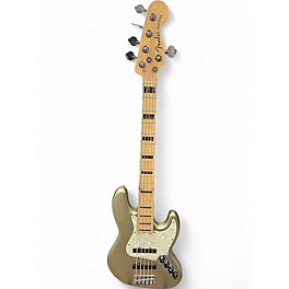 Used Fender American Elite Jazz Bass 5 String CHAMPAGNE Electric Bass Guitar