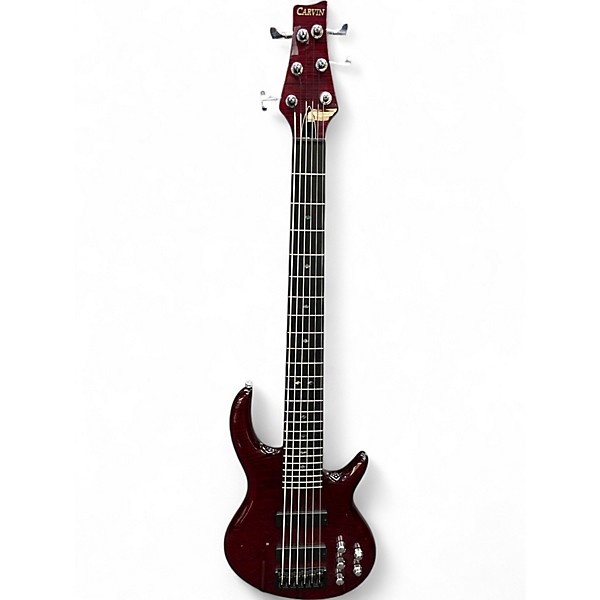Used Carvin Icon 6P Black Cherry Electric Bass Guitar