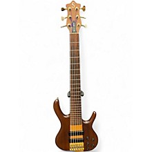 Used Ken Smith BSR6 6 String Walnut Electric Bass Guitar