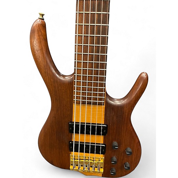 Used Ken Smith BSR6 6 String Walnut Electric Bass Guitar