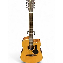 Used Alvarez AD60CE 12-String Natural 12 String Acoustic Electric Guitar