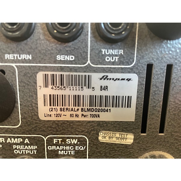 Used Ampeg B4R Bass Amp Head