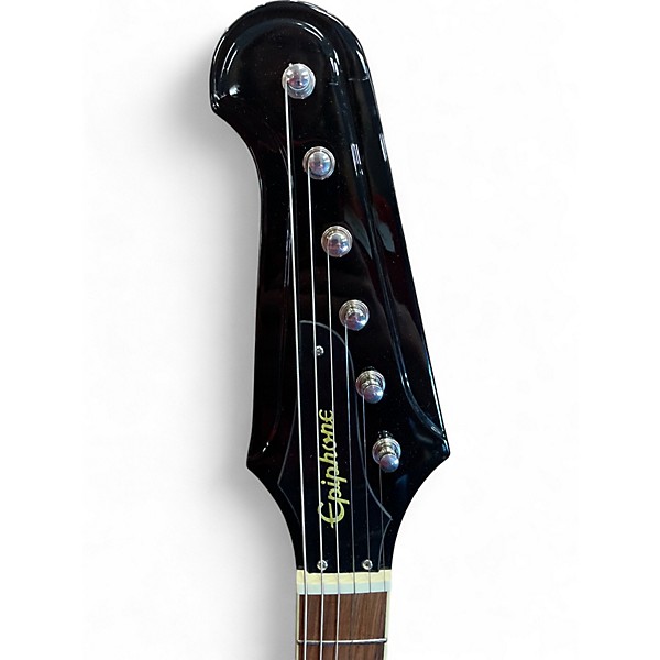 Used Epiphone slash firebird Trans Black Solid Body Electric Guitar