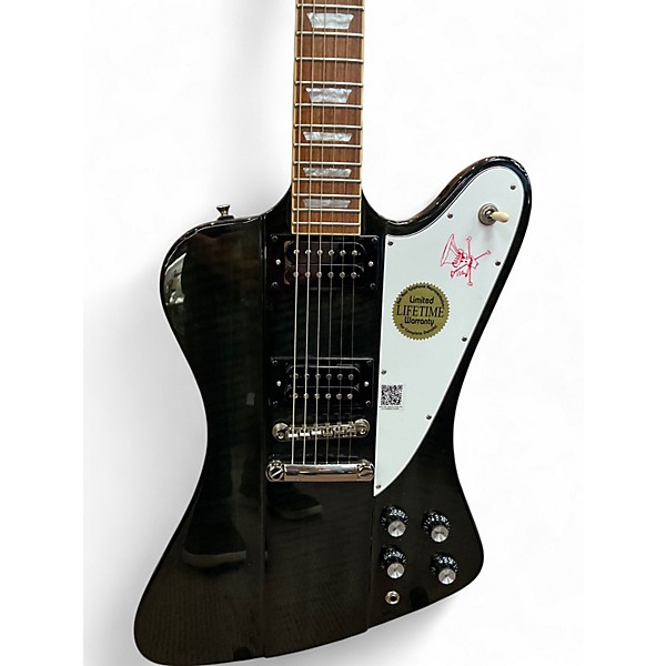 Used Epiphone slash firebird Trans Black Solid Body Electric Guitar