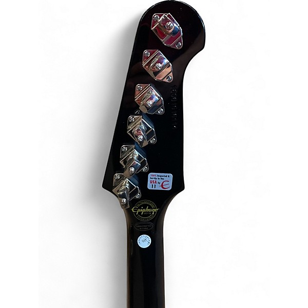 Used Epiphone slash firebird Trans Black Solid Body Electric Guitar