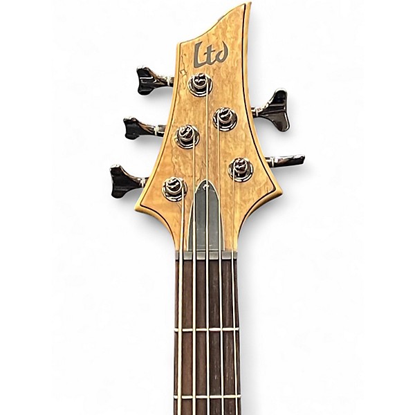 Used ESP LTD B415SM Spalted Maple Electric Bass Guitar