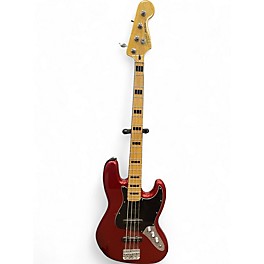 Used Squier  Jazz Bass Red Electric Bass Guitar