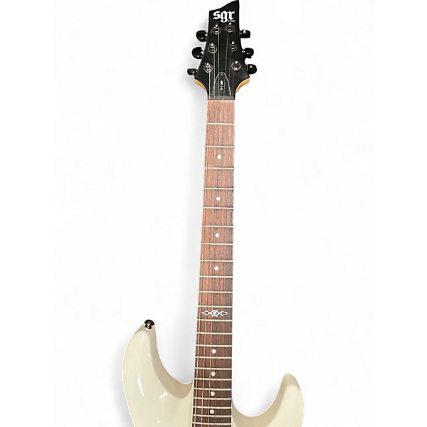 Used Schecter Guitar Research C-1 SGR WHITE Solid Body Electric Guitar