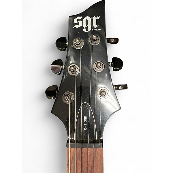 Used Schecter Guitar Research C-1 SGR WHITE Solid Body Electric Guitar