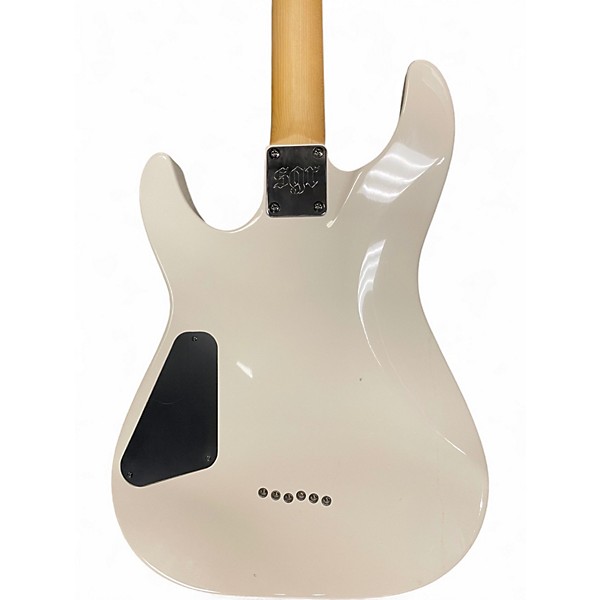 Used Schecter Guitar Research C-1 SGR WHITE Solid Body Electric Guitar