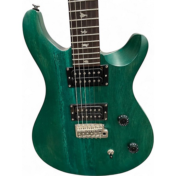 Used Prs Se CE24 Emerald Green Solid Body Electric Guitar