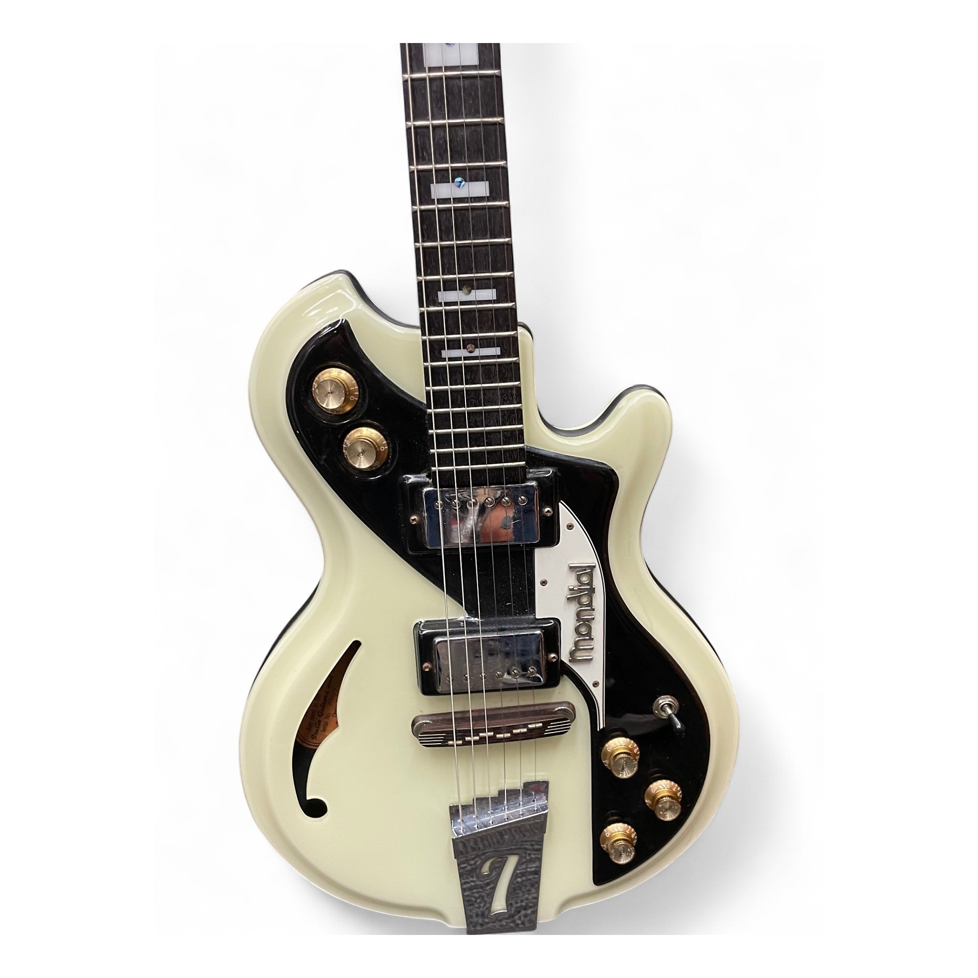 Used Italia Mondial Classic Italia Cream Hollow Body