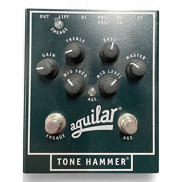 【値下げ不可】TRIAL Rich Tone Bass Preamp Aguilar Tone Hammer V2 Preamp Bass Effects Pedal Silver