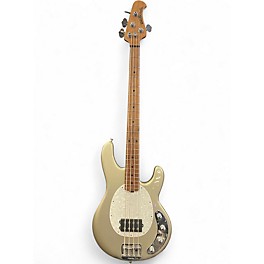Used Ernie Ball Music Man Stingray 4 String Metalic Gold Electric Bass Guitar