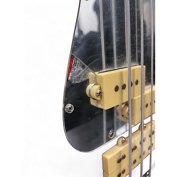 Used Hondo FAME SERIES 861 WHITE/RED SPARKLE Electric Bass Guitar