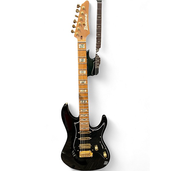 Used Ibanez THBB10 TIM HENSON Black and Gold Solid Body