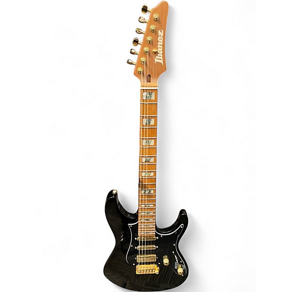 Used Ibanez THBB10 TIM HENSON Black and Gold Solid Body