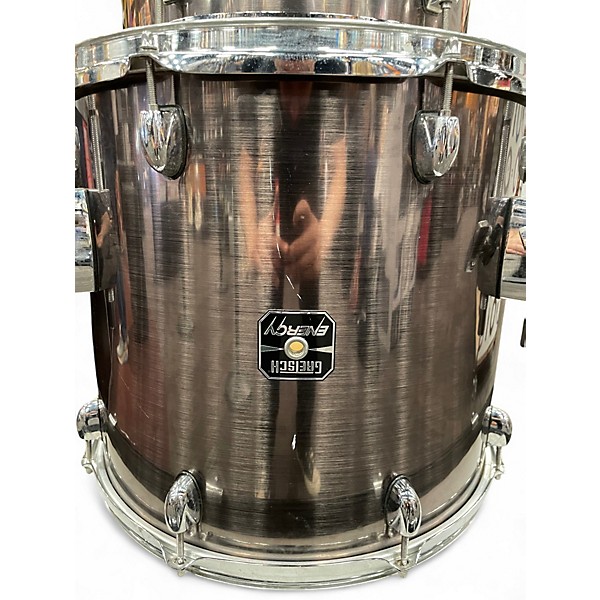 Used Gretsch Drums 5 Piece Energy Chrome Silver Drum Kit
