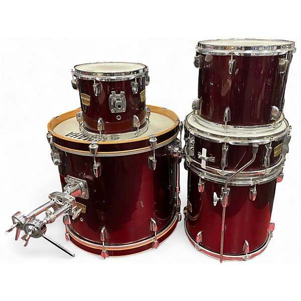 Used Yamaha 5 Piece YD Red Drum Kit