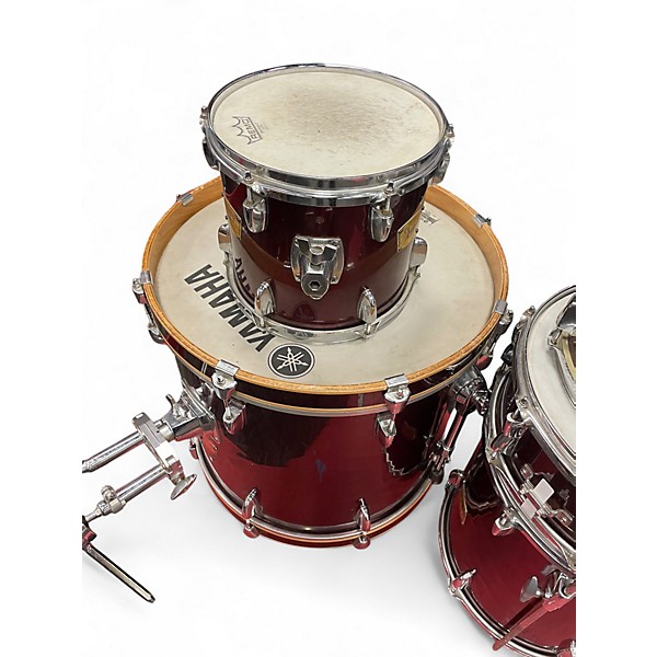 Used Yamaha 5 Piece YD Red Drum Kit