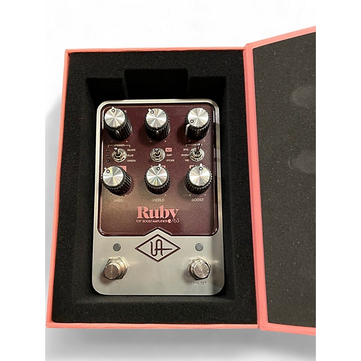 ギター uafx UNIVERSAL AUDIO Ruby TOP BOOST AMP Universal Audio Ruby '63 Top Boost Amplifier Pedal | Sweetwater