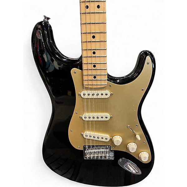 Used 2016 Fender American Professional Stratocaster SSS Black Solid Body Electric Guitar